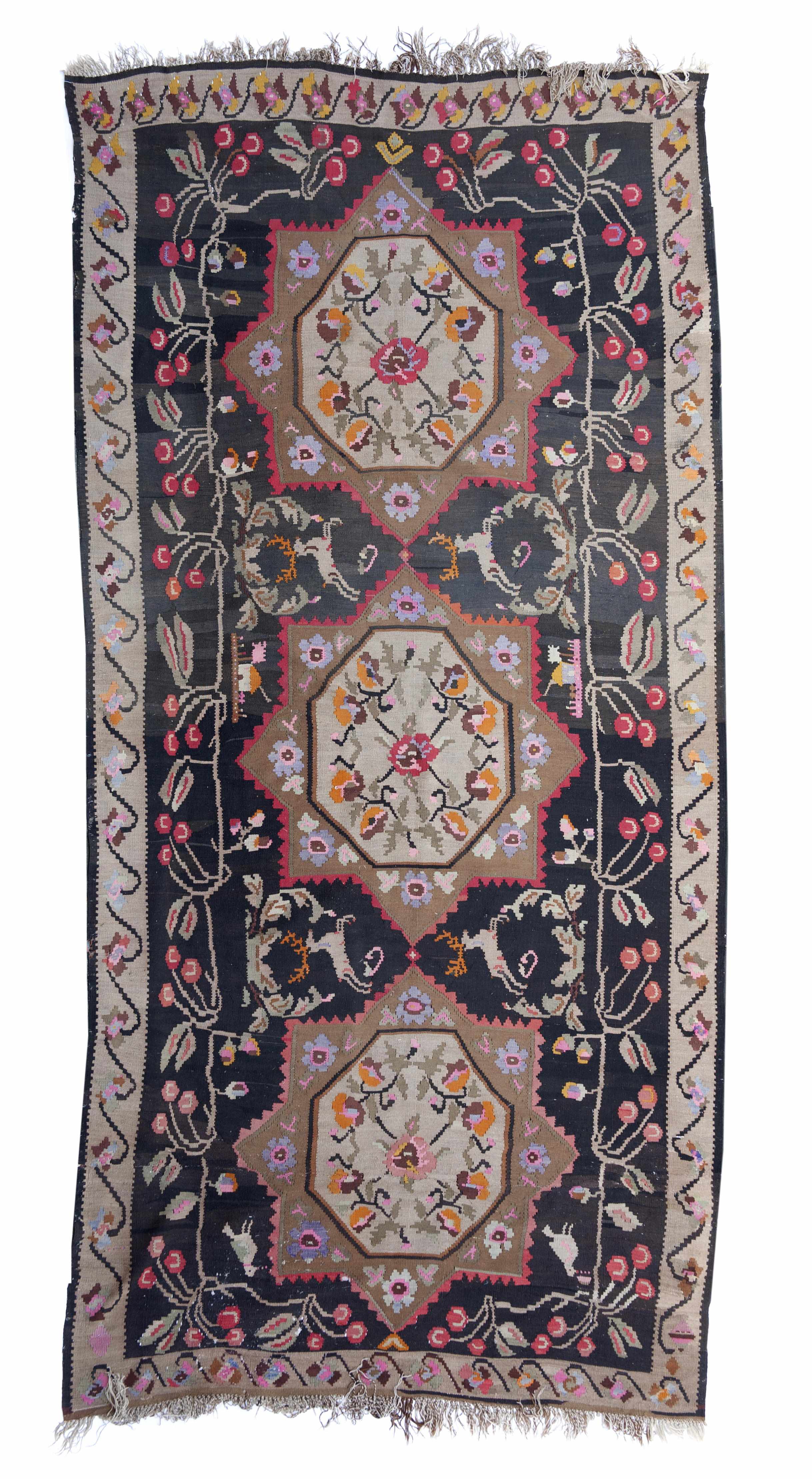 Appraisal: A Bessarabian Kilim carpet size approximately ft x ft in