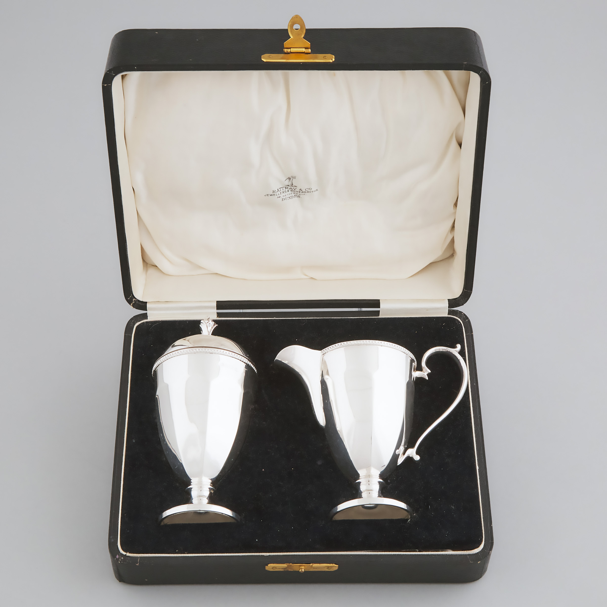 Appraisal: English Silver Cream Jug and Caster Set Adie Brothers Ltd