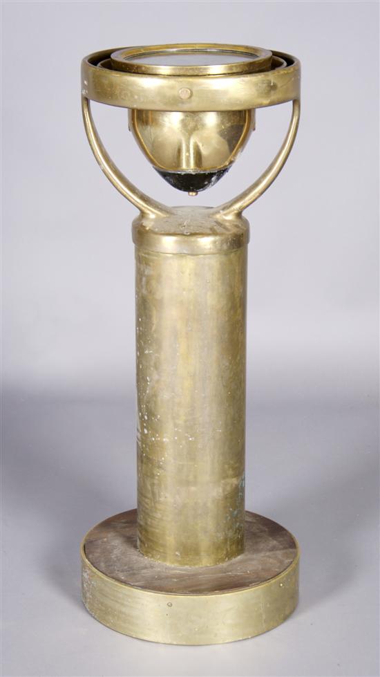 Appraisal: An American Brass Ships Repeater Compass Sperry Gyroscope Company Height