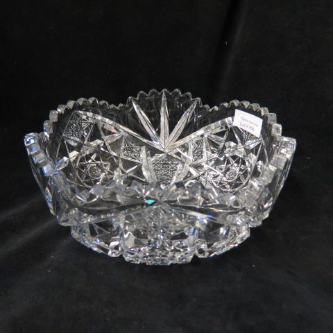 Appraisal: Hawkes Cut Glass Bowl propeller style center with elaborate starburst