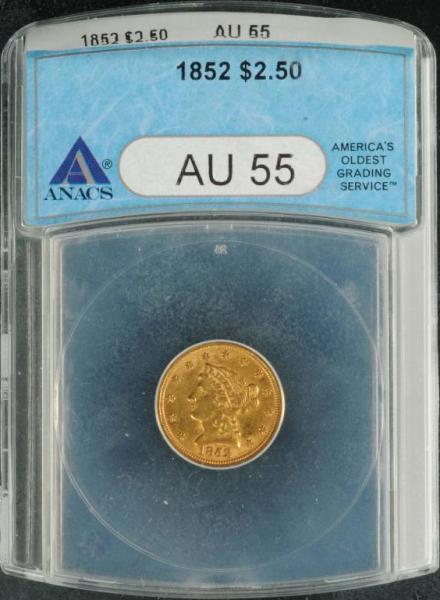 Appraisal: Coronet Gold Eagle AU Description Graded by ANACS Condition AU-