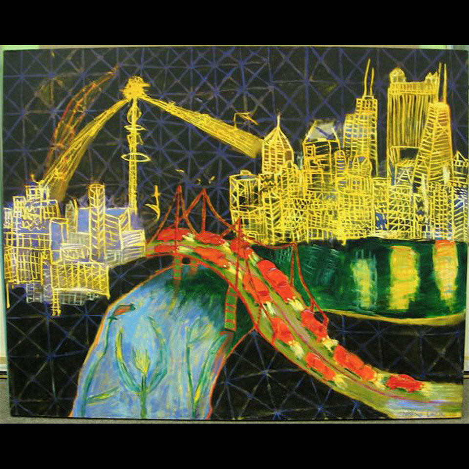 Appraisal: CITY OF X CHRISTINA LUCK TH CENTURY CANADIAN ACRYLIC ON