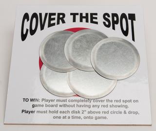 Appraisal: Cover the Spot Carnival Game Circa Drop the five aluminum