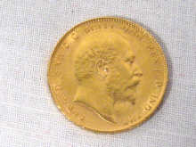 Appraisal: A gold sovereign dated weighing grams