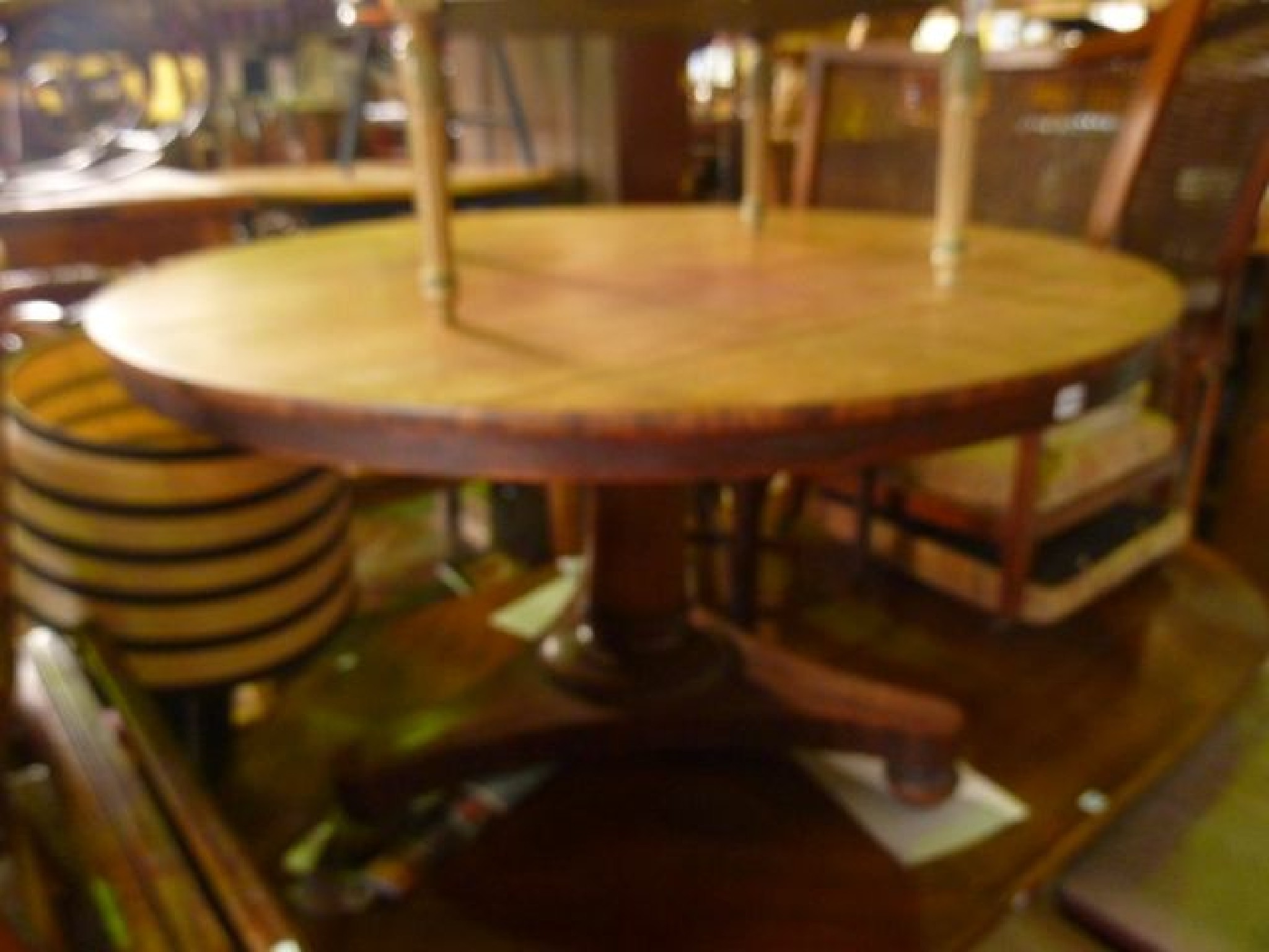 Appraisal: A Victorian mahogany tilt top breakfast table of circular form