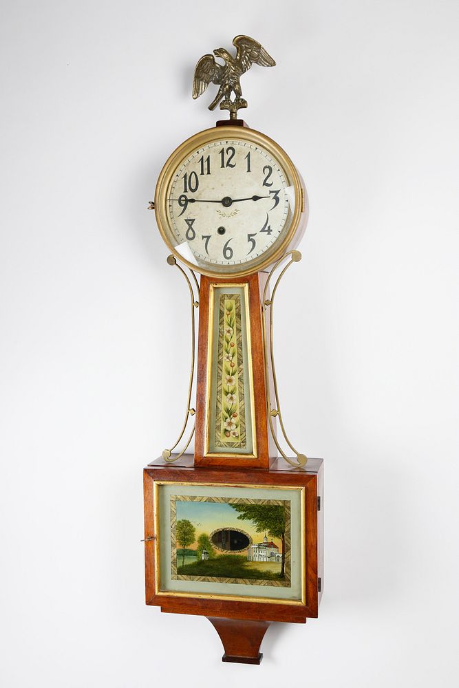 Appraisal: E Ingraham Clock Co Bristol Connecticut Banjo Clock th century