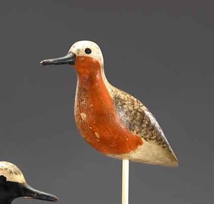 Appraisal: Red knot or 'robin snipe' decoy h v shourds sr