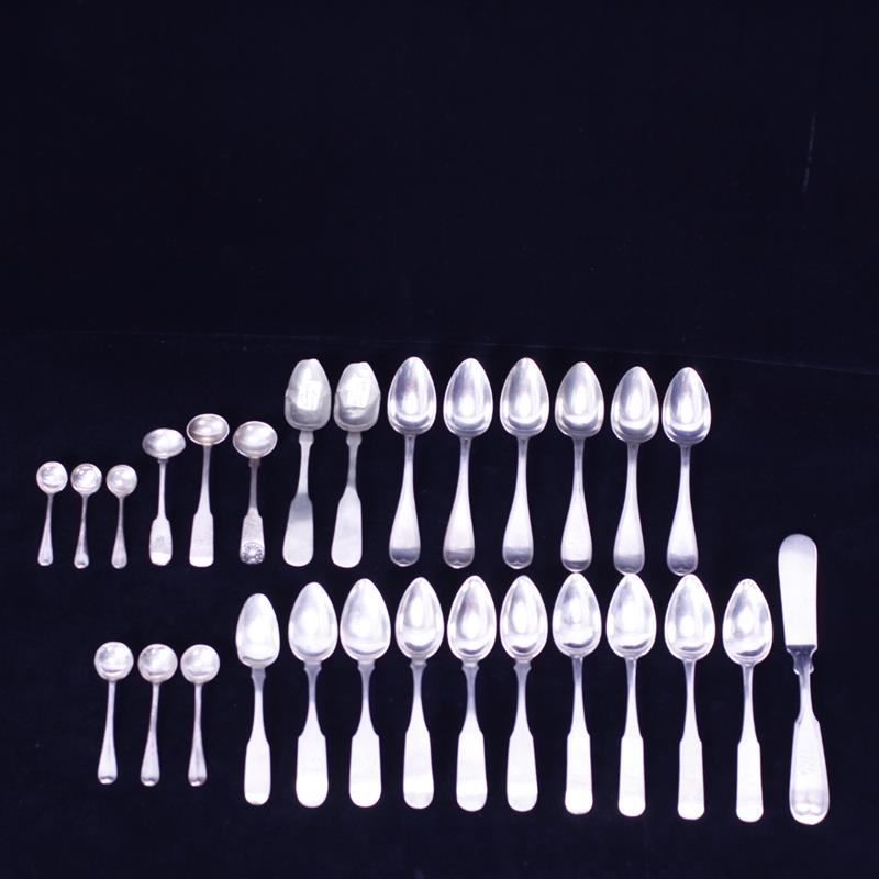 Appraisal: English sterling silver partial flatware service Thomas Bradbury Sons London