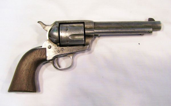 Appraisal: Colt Single-Action Army Revolver Peacemaker Cal Walnut grips barrel Marked