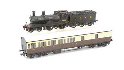 Appraisal: OO Gauge Kitbuilt Loco and Coach comprising DJH Factory Built