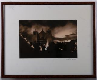 Appraisal: William Davin Awaiting the Procession Print William Davin framed and