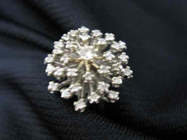 Appraisal: Diamond Ring snowflake style setting with diamonds totaling carat in