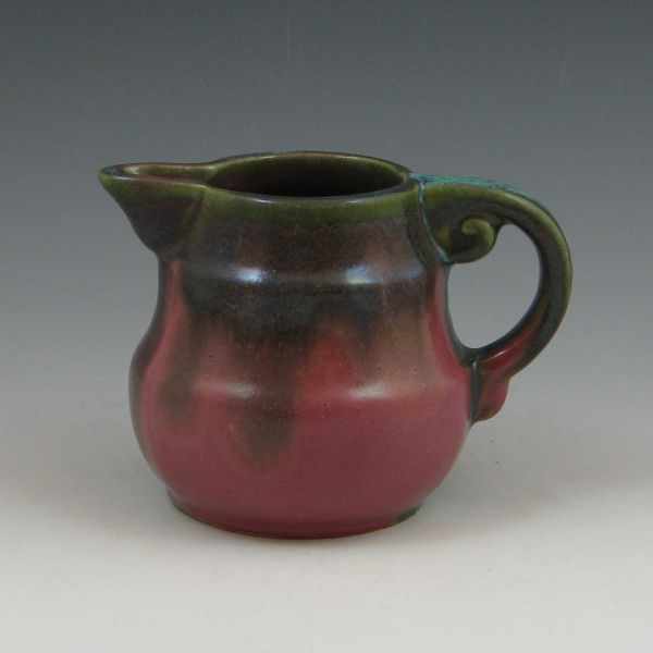 Appraisal: Fulper pitcher in green over purple Marked Fulper Mint ''