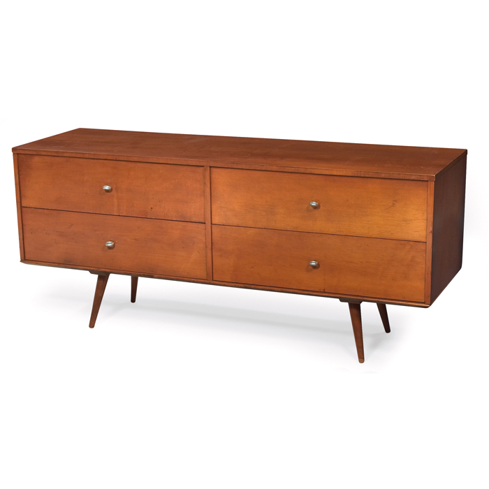 Appraisal: Paul McCobb Planner Group cabinet and bench by Winchendon four-drawer