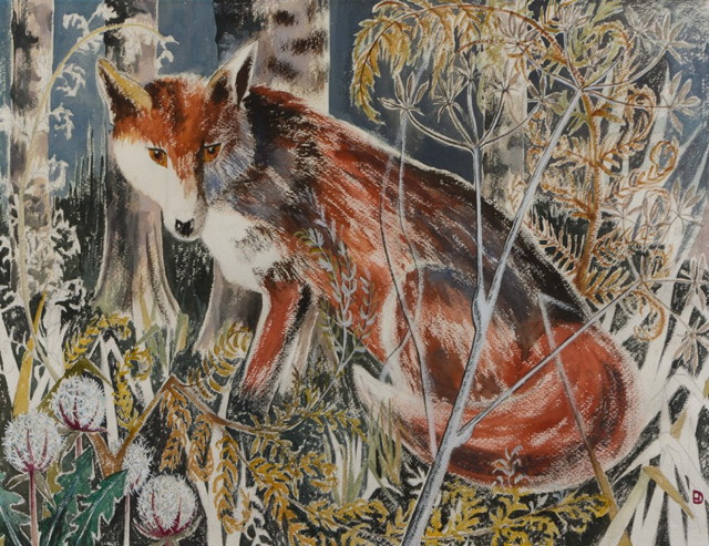 Appraisal: DELLA HOLLOW TH CENTURY 'The Fox' signed with monogram pencil