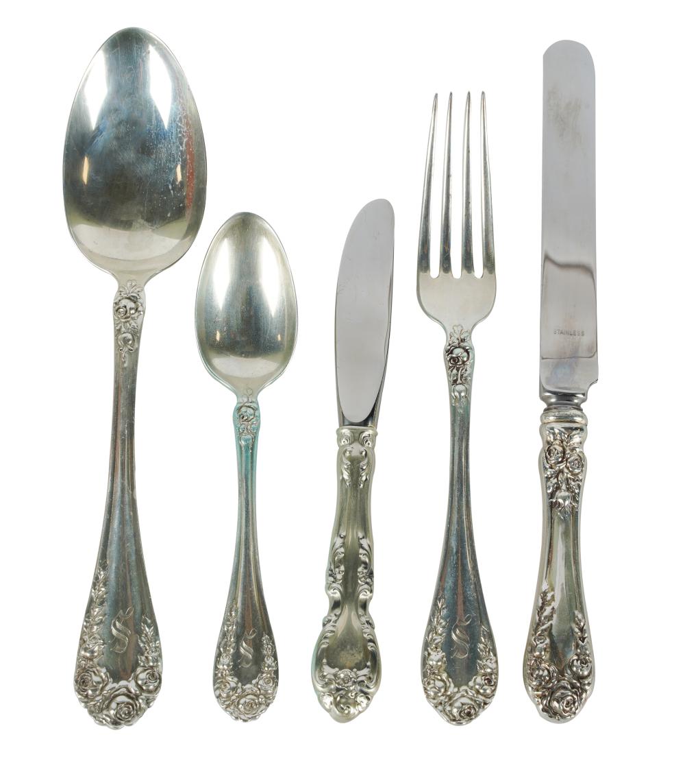 Appraisal: AMERICAN STERLING PARTIAL FLATWARE SERVICER Wallace and Sons Wallingford Connecticut