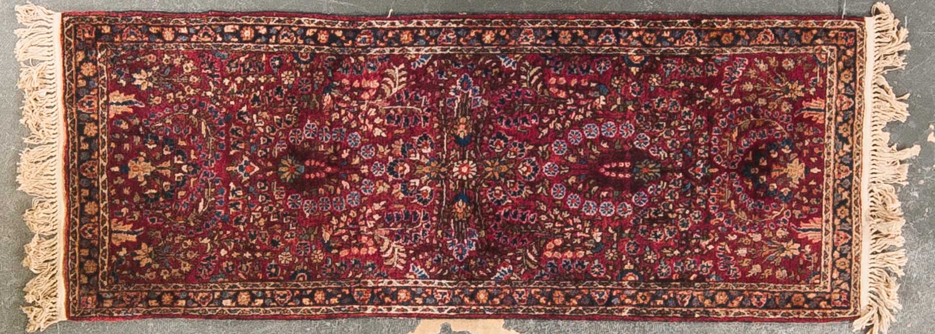 Appraisal: Semi-antique Sarouk runner approx x Persia circa