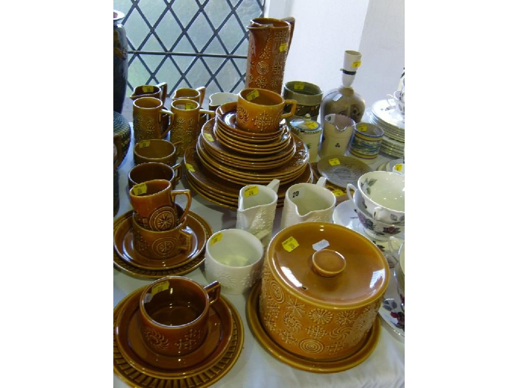 Appraisal: A quantity of Portmeirion wares mainly with mustard coloured glaze