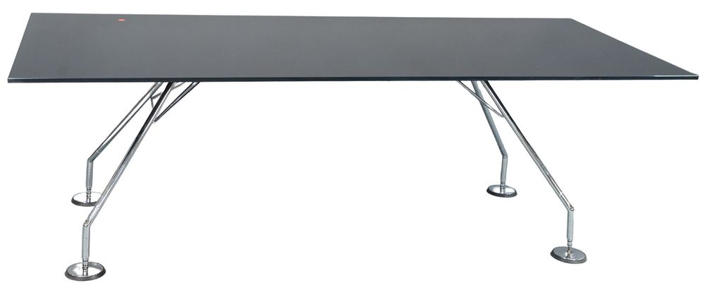 Appraisal: Lord Norman Foster Tecno Nomos dining table having black glass