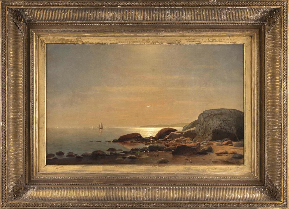 Appraisal: LEMUEL D ELDRED MASSACHUSETTS - ROCKY COAST AT TWILIGHT OIL