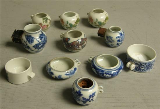 Appraisal: Collection of eleven th century and later Chinese miniature cups