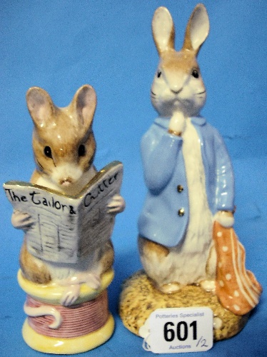 Appraisal: Beswick Large Beatrix Potter Figures Peter and the Red Pocket