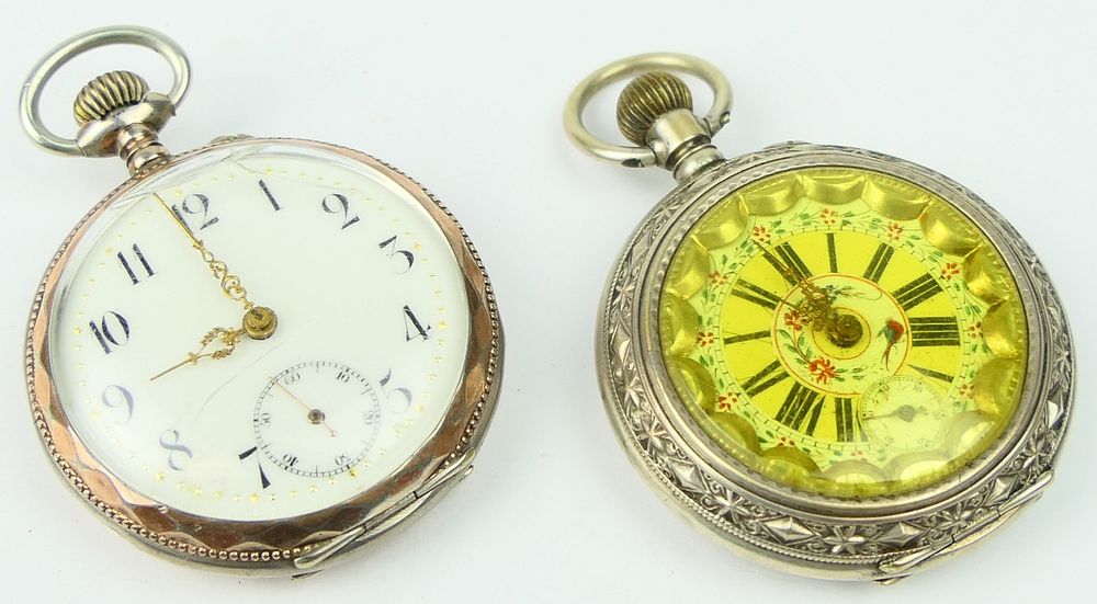 Appraisal: AVANCE RETARD ANTIQUE POCKET WATCHES One of the watches is