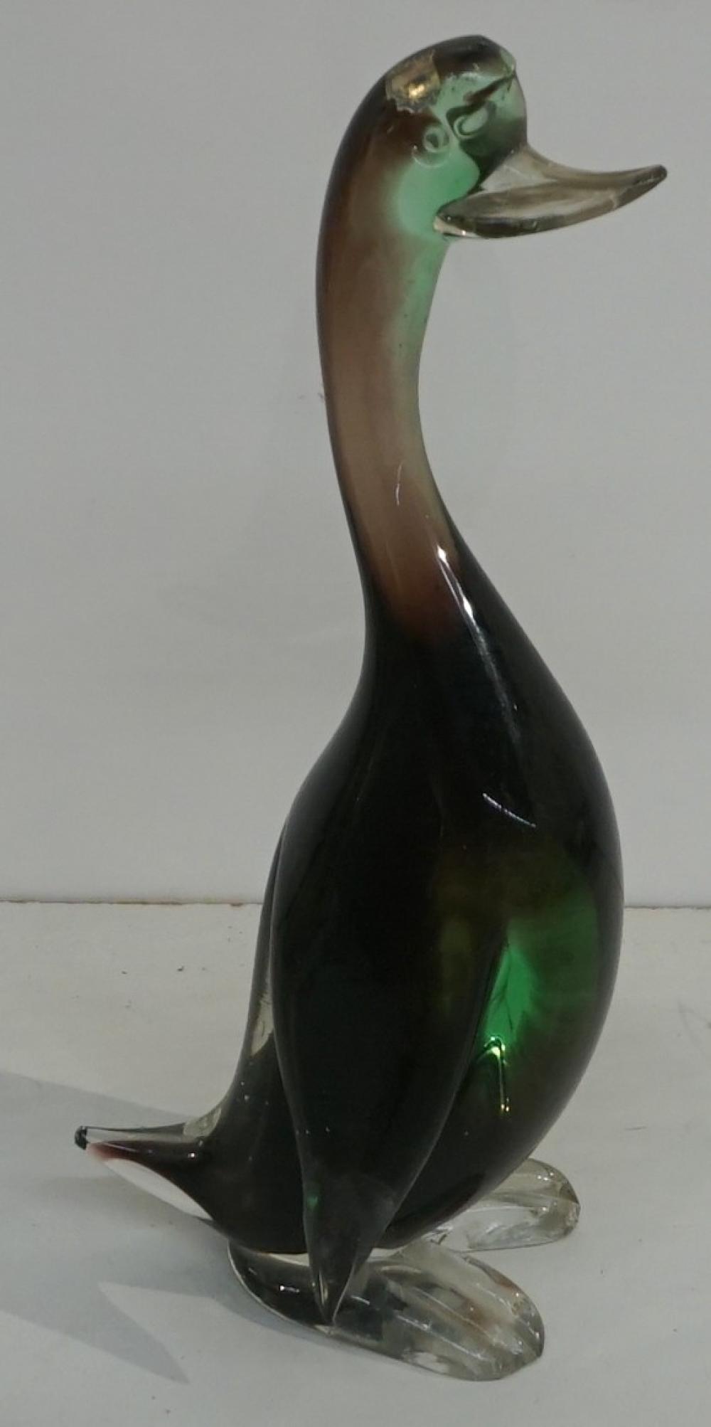 Appraisal: MURANO GLASS FIGURE OF A DUCK H IN CM Murano