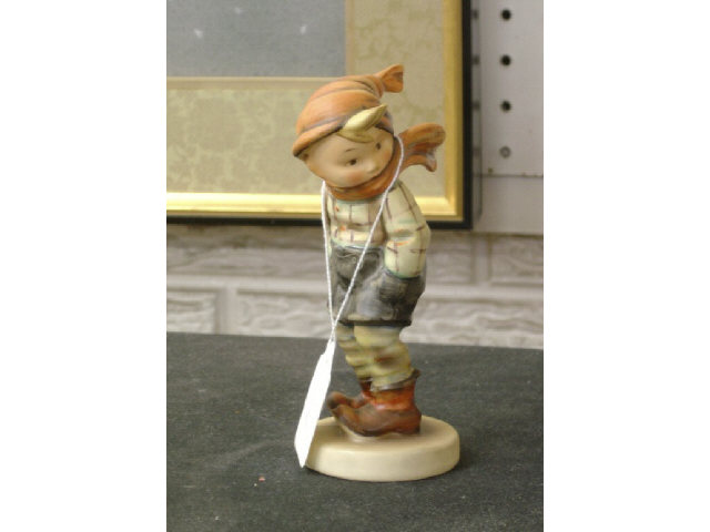 Appraisal: HUMMEL FIGURINE - MARCH WINDS - FULL BEE MARK