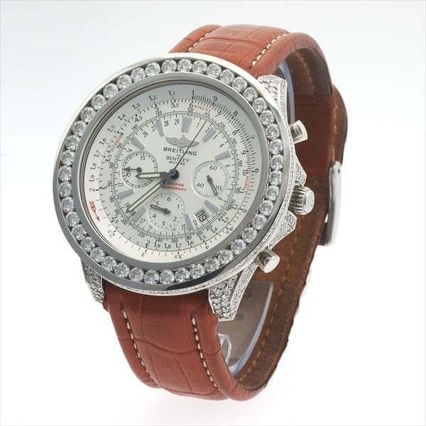 Appraisal: BREITLING BENTLEY DIAMOND BEZEL AND DIAMOND CASE CHRONOGRAPH mm with