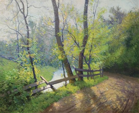 Appraisal: KAULA WILLIAM J American - ''Springtime'' oil on canvas x