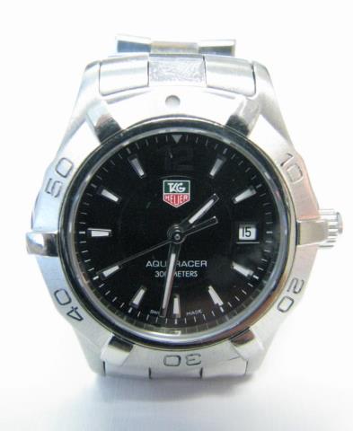 Appraisal: A lady's Tag Heuer Aquaracer m wristwatch stainless steel black