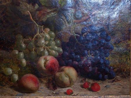 Appraisal: William Hughes British - Still Life with Fruit on a