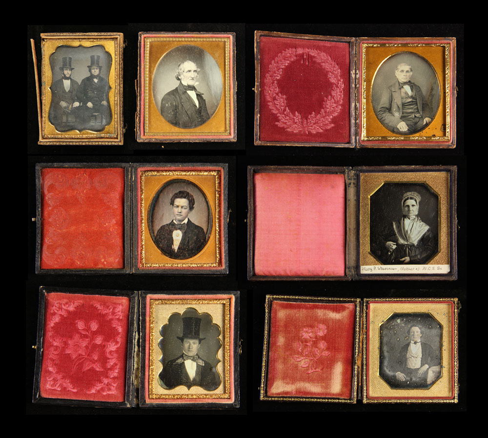 Appraisal: - Early Photographs Lot of seven early photographs mostly daguerreotypes