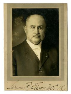 Appraisal: Ellison Saram Signed portrait of Dr Saram Ellison New York