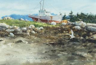 Appraisal: Robert D MacGillis b Awaiting Repairs Awaiting Repairs-Stonington Maine signed