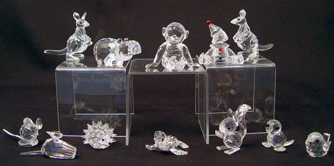 Appraisal: PIECE LOT SWAROVSKI CRYSTAL ANIMALS CLOWN To include Mother Kangaroos