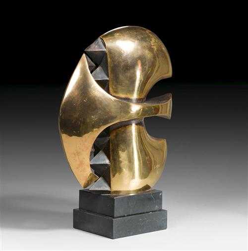 Appraisal: LOGO OTO born in Belgrade Sculpture Bronze With yellow gold