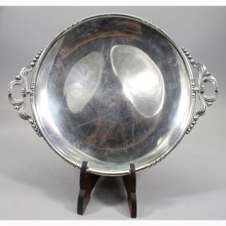 Appraisal: Antique Sterling Silver Serving Dish Antique Sterling Silver Serving Dish