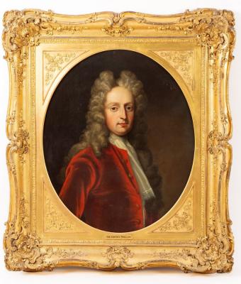 Appraisal: Follower of Sir Godfrey Kneller - Portrait of a Gentleman