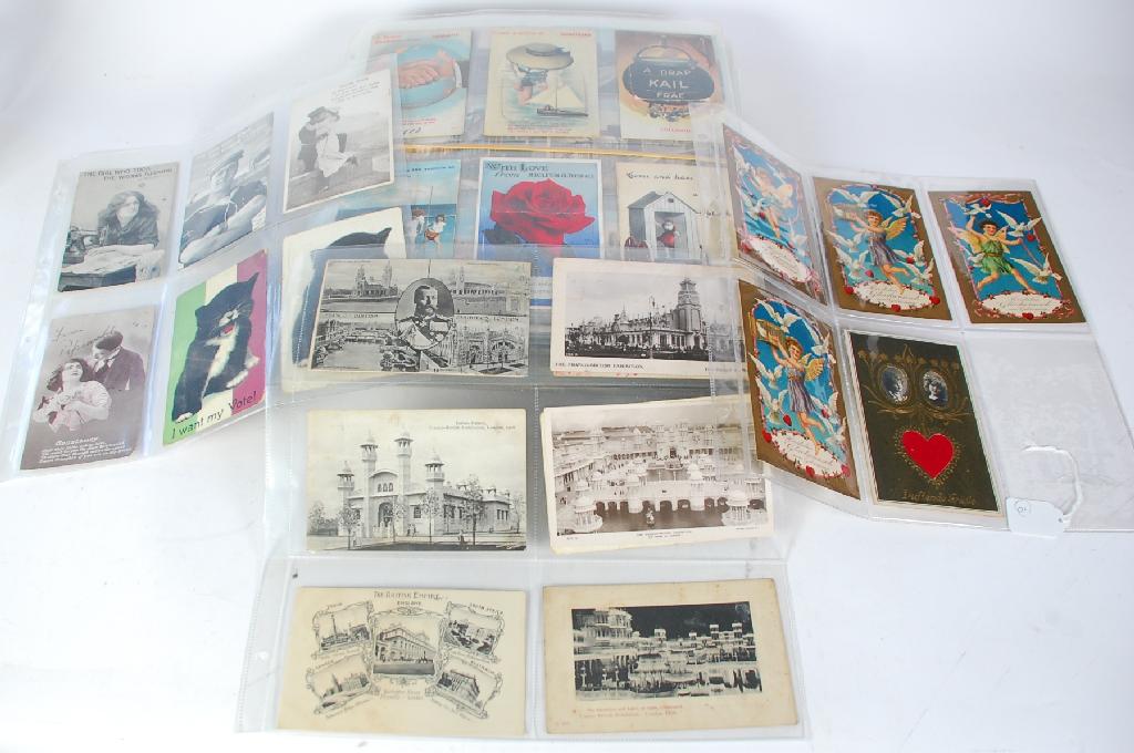 Appraisal: A DIVERSE COLLECTION OF APPROX PRE AND POST WAR POSTCARDS