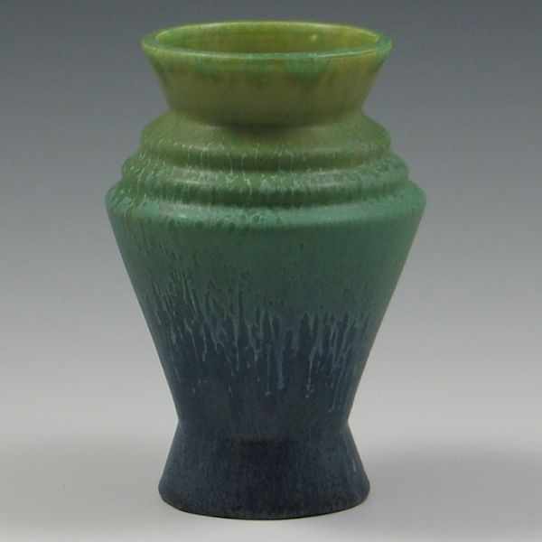 Appraisal: Door ''Atomic Pottery in Northern Lights Blue'' Vase marked with