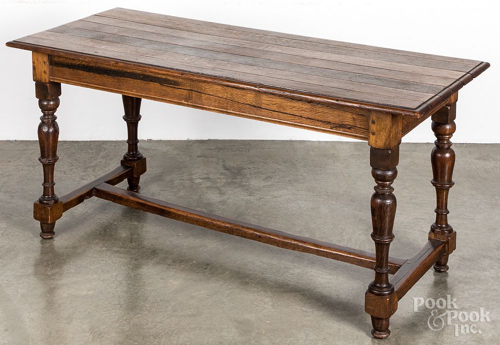 Appraisal: Oak refectory table Oak refectory table constructed from period and