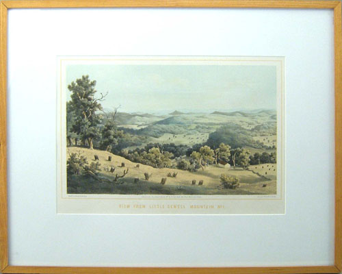 Appraisal: Beyer lithograph titled View From Little Sewell Mountain x