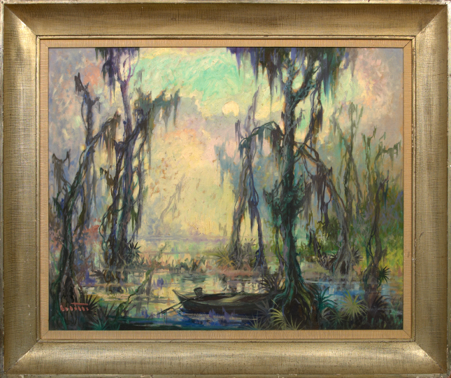 Appraisal: Colette Pope Heldner American New Orleans - Swamp Idyll Louisiana