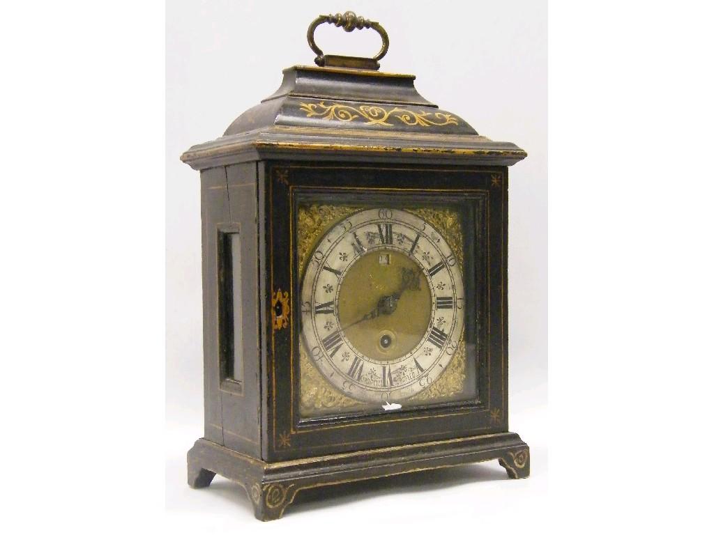 Appraisal: Duverdrey Bloquel mantel timepiece the rectangular green enamel floral gilded