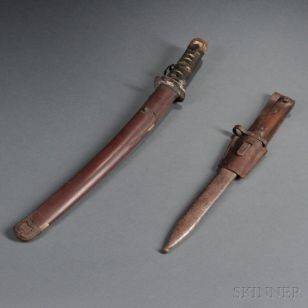 Appraisal: Japanese Tanto and Mauser Bayonet c early mid- th century