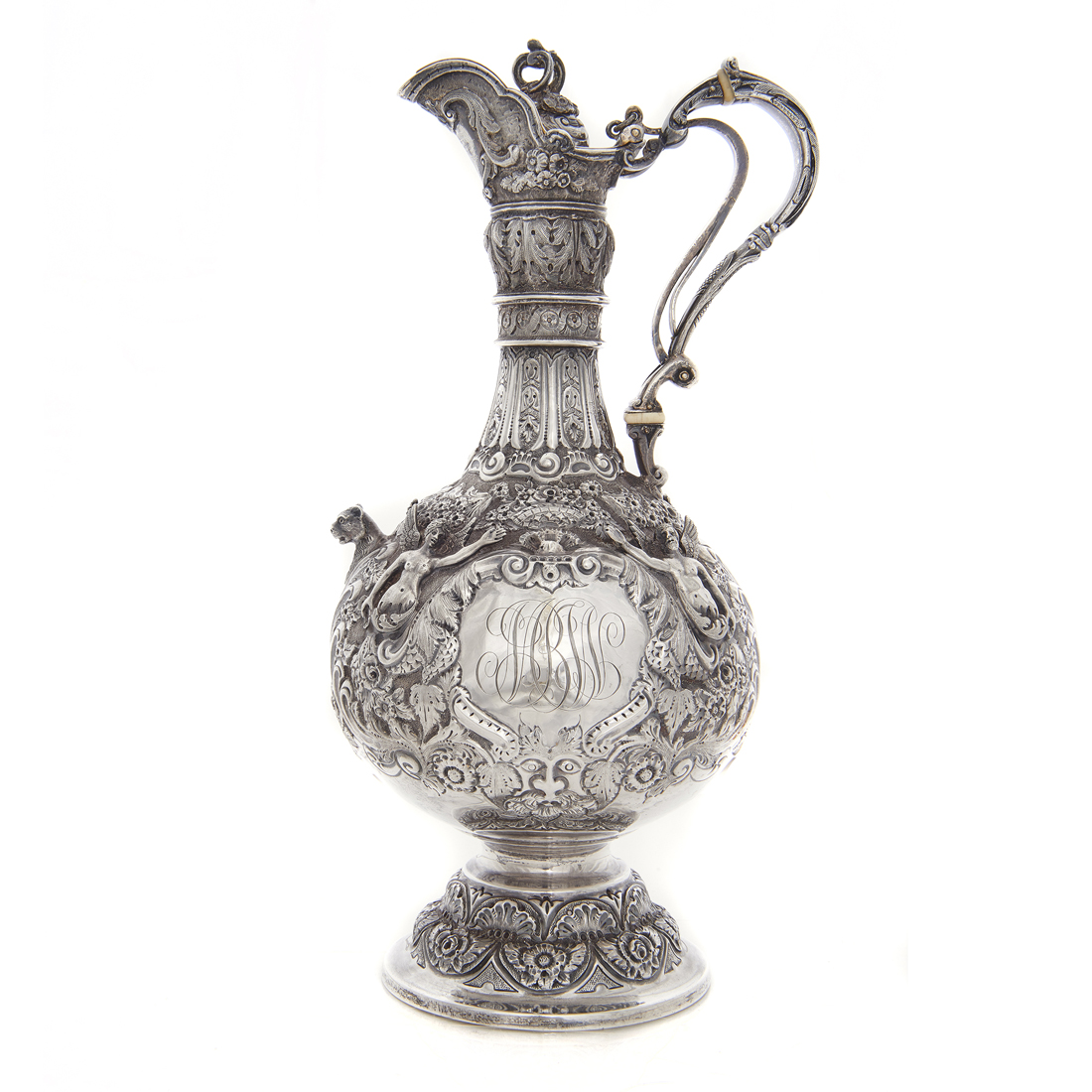 Appraisal: A BRITISH ART NOUVEAU STERLING EWER GOLDSMITHS SILVERSMITHS A British