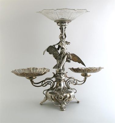 Appraisal: A late th early th century centrepiece with a domed