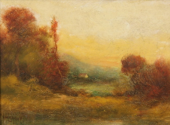 Appraisal: HUDSON MINDELL KITCHELL American - AUTUMN LANDSCAPE signed lower left